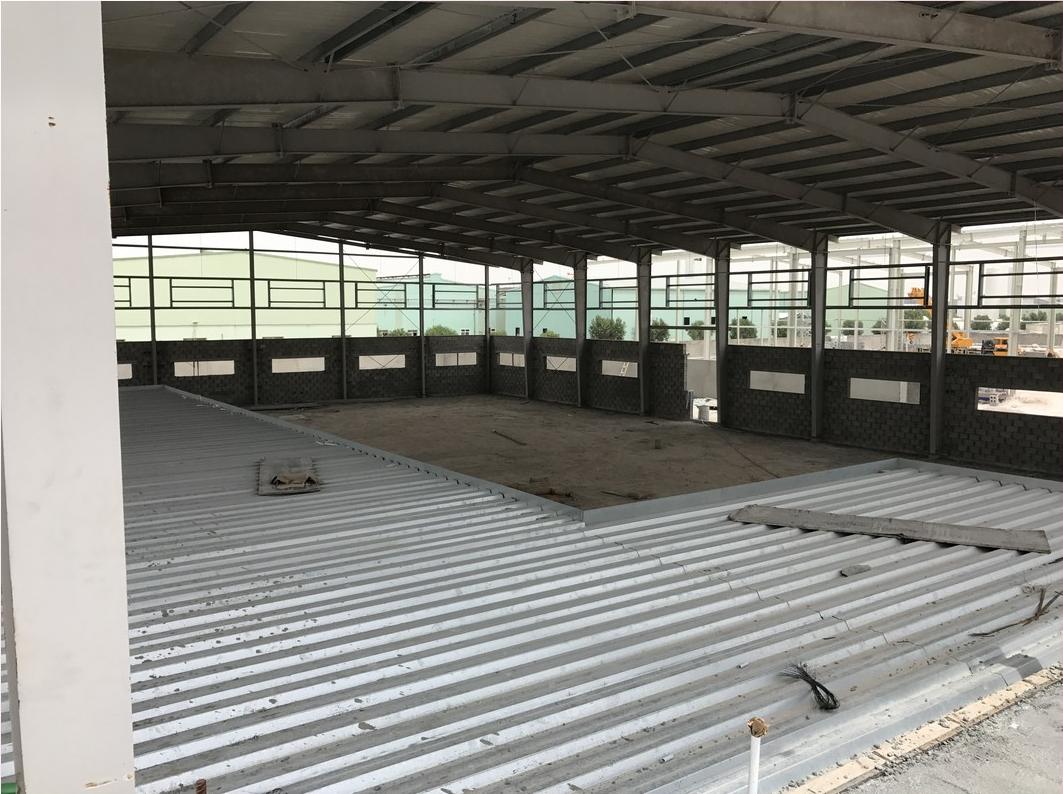 Oil recycling factory steel structure